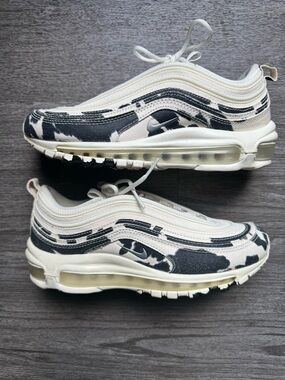 Nike Air Max 97 in Cream & Black Cow Print